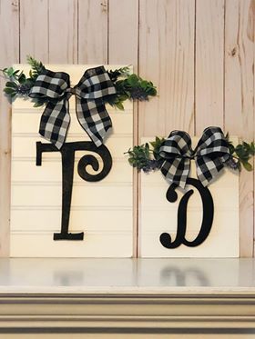 Shabby Monogram Decor