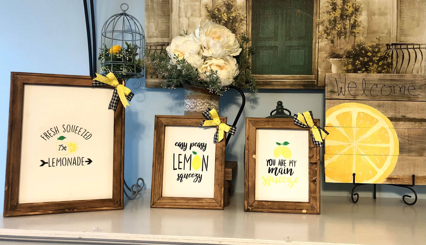 Lemon Canvas Signs